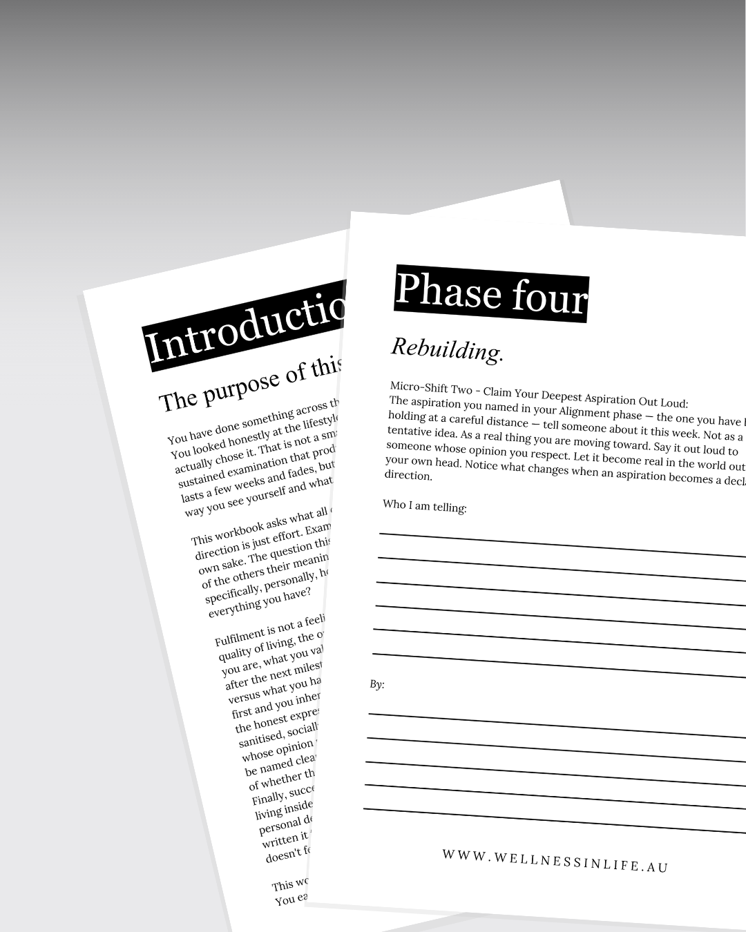 Fulfilment Aspirations & Success Workbook