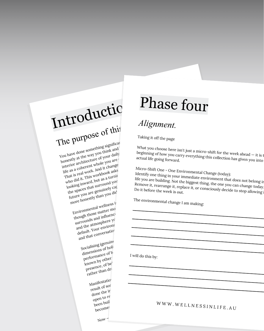 Environment Social & Manifest Workbook